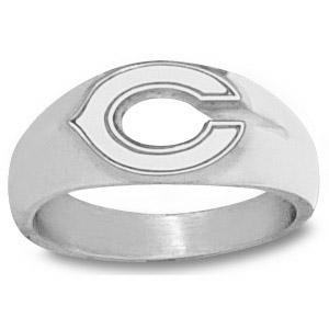 Chicago Bears 38in Men's C Ring - Sterling Silver
