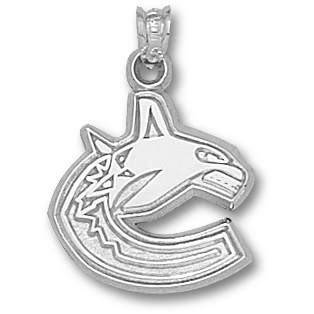 Vancouver Canucks 58in Pendant - Sterling Silver
