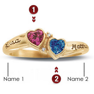 Promise ring with name personalization