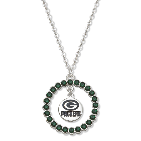 Green Bay Packers Spirit Crystal Logo Necklace