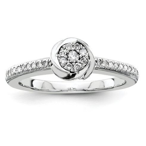 5ct Diamond Swirl Promise Ring