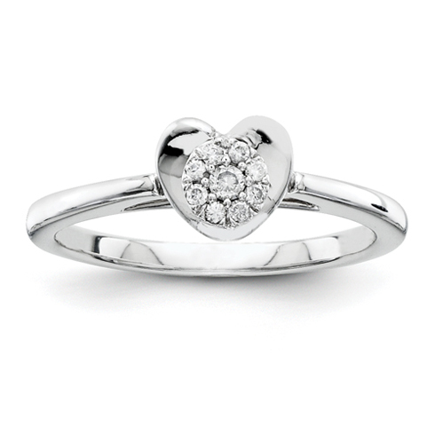10ct Diamond Heart Promise Ring QR4047