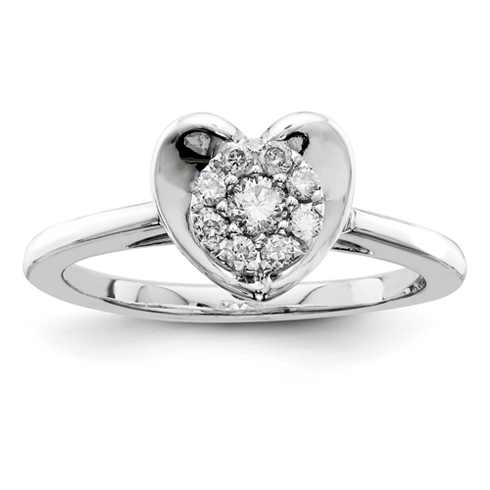 4ct Diamond Heart Promise Ring