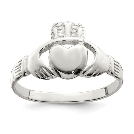 Size 6 Sterling Silver Claddagh Ring QR957-6
