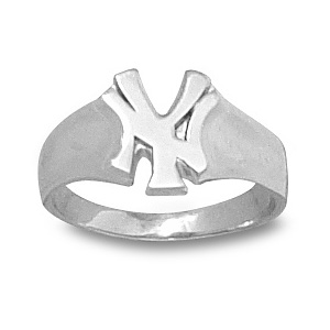 New York Yankees Sterling Silver Ladies Ring