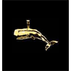 14KT Gold Whale Pendant