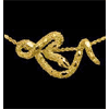 14KT Gold Serpent Pendant with Ruby Eyes