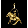 14KT Gold Cowboy Pendant