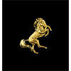 14KT Gold Rearing Horse Pendant