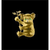 14KT Gold Koala Pendant with Emerald Eyes