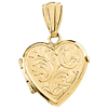 1/2in Heart Locket - 14k Yellow Gold