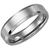 Beveled 6mm Tungsten Band