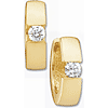 1/5 CT TW Diamond Hinged Earrings - 14kt Yellow Gold