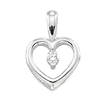 .07 CT TW Diamond Heart Pendant