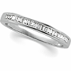 1/4 CT TW Baguette Diamond Platinum Band