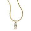 3/4 CT TW Three Stone Diamond Necklace - Clearance