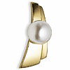 Yellow Gold South Sea Cultured Pearl Brooch