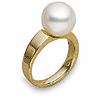 Yellow Gold South Sea Cultured Pearl Ring