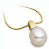 14kt White Gold 12mm South Sea Cultured Pearl Pendant