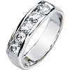 1.25 CT TW 14KW Moissanite Men's Ring
