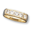 1.25 CT TW Moissanite Men's Ring