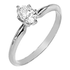 14KW Moissanite Oval Solitaire Ring