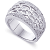 1/3 CT TW 14kt White Gold Diamond Fashion Ring
