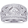 1/2 CT TW 14kt White Gold Diamond Fashion Ring