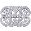 14kt White Gold 1/3 CT Petite Diamond Brooch