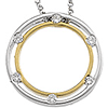 1/5 CT Diamond Circle Necklace