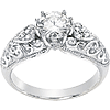 1 CT TW Moissanite Fabiola Ring
