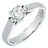 1/2 CT TW Moissanite Ring