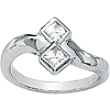 3/8 CT TW Moissanite Ring - Clearance