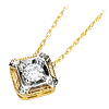 1/6 CT TW Moissanite Necklace