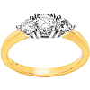 1 CT TW Moissanite 3-Stone Ring