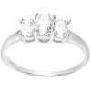 2 CT TW Moissanite 3-Stone Ring