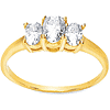 1 1/8 CT TW Moissanite Ring