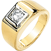 1 CT TW Moissanite Men's Ring