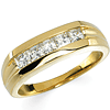 9/10 CT TW Moissanite Men's Ring