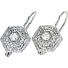 1/5 CT TW Moissanite Filigree Leverback Earrings