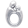 14k Mother and Twins Pendant