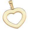 1/2in Heart Pendant 14kt Gold - Clearance
