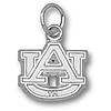 Auburn Tigers 3/8in Sterling Silver AU Pendant