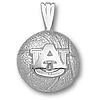 Auburn Tigers 1/2in Sterling Silver Basketball Pendant