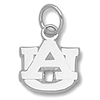 Auburn Tigers 3/8in Sterling Silver AU Pendant