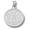 Auburn Tigers 5/8in Sterling Silver AU Pendant