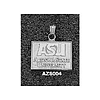Arizona State 1/2in Sterling Silver ASU Pendant