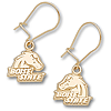 Boise State 3/8in Earrings 10kt Yellow Gold