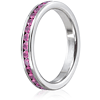 Benchmark 1 CT Pink Sapphire Platinum Band 3mm