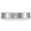 Benchmark .06 CT Diamond Platinum Band 4mm